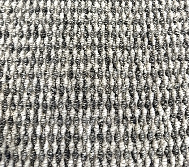 Crystal loop pile carpet, close-up of the two-tone loop texture
